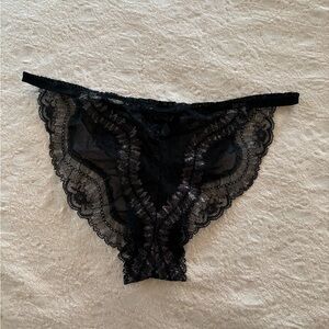 Victoria’s Secret Designer Collection Ruched Lace Mesh Bikini Large